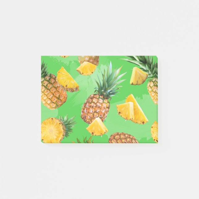 Pineapple Pattern 6 Post-it Notes (Front)