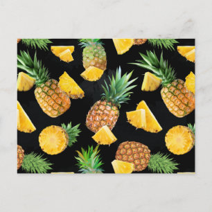 Pineapple Pattern 8 Holiday Postcard