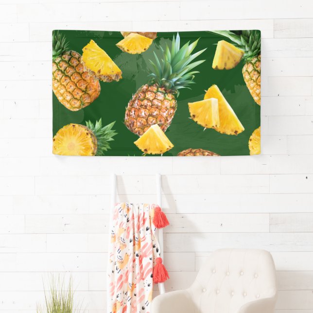 Pineapple Pattern 9 Banner (Insitu)