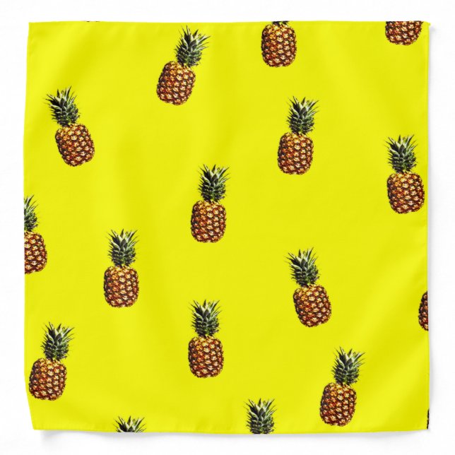 pineapple pattern bandana (Front)