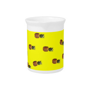 pineapple pattern beverage pitcher
