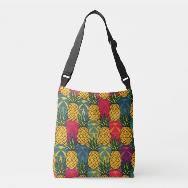 Pineapple Pattern  Crossbody Bag (Front)