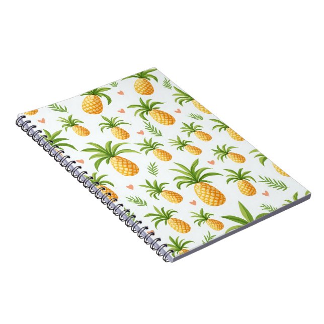 pineapple pattern design notebook (Right Side)