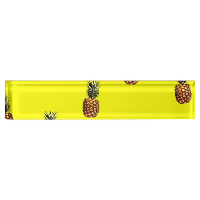 pineapple pattern desk name plate (Front)