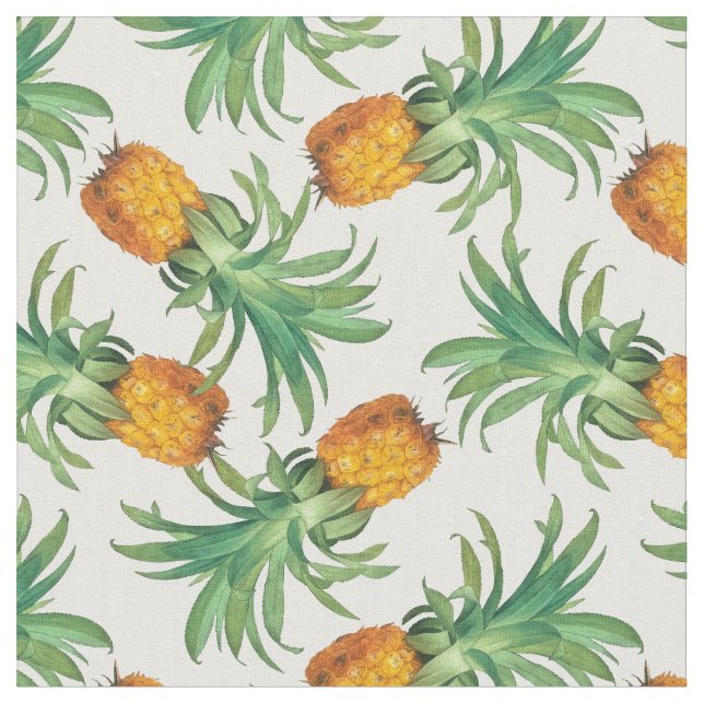 Pineapple Pattern Fabric (Close Up)
