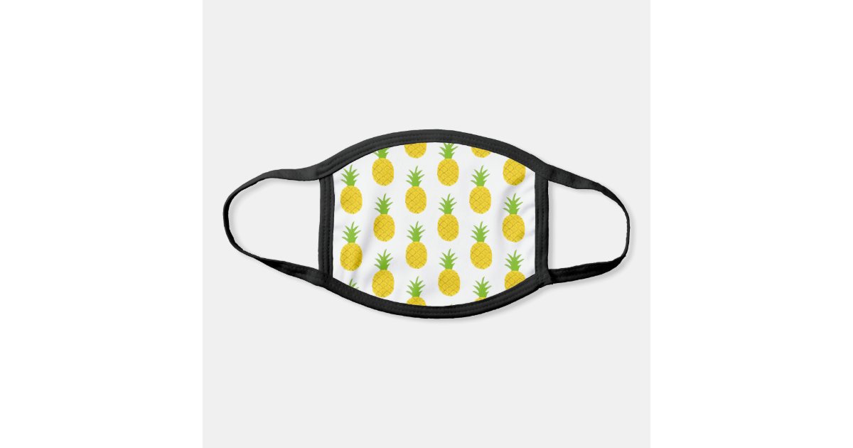 Pineapple Pattern Face Mask | Zazzle