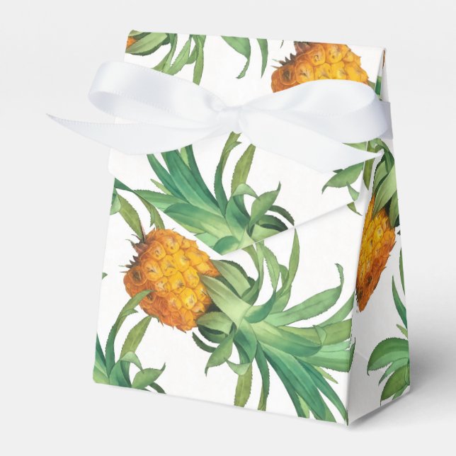 Pineapple pattern favor boxes (Front Side)