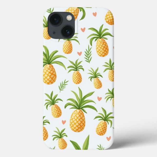 Pineapple pattern iphone 13 case (Back)