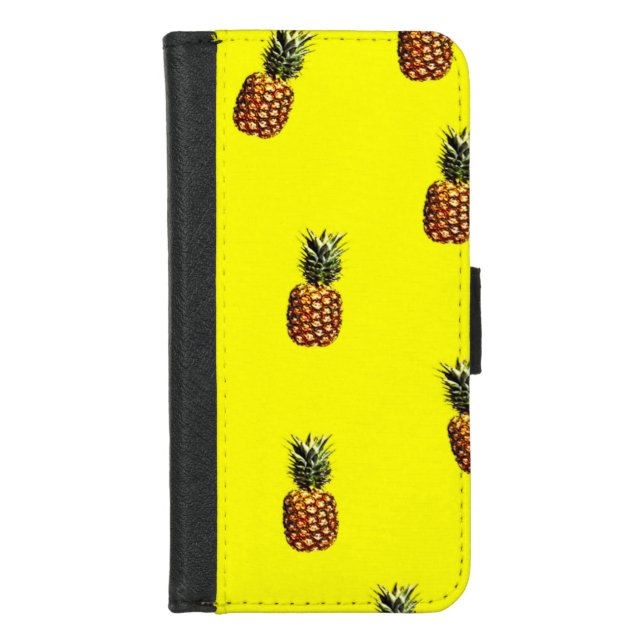 Pineapple Pattern iPhone Wallet Case (Front)