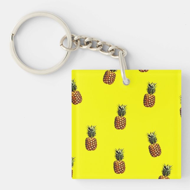 pineapple pattern keychain (Front)