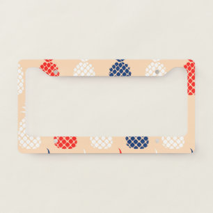 Pineapple Pattern License Plate Frame
