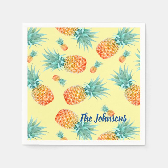 Pineapple Pattern Napkins (Front)