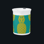 Pineapple Pattern Pitcher<br><div class="desc">Pineapple Pattern fill. Great beach summer theme. Available only at RocketHouse</div>