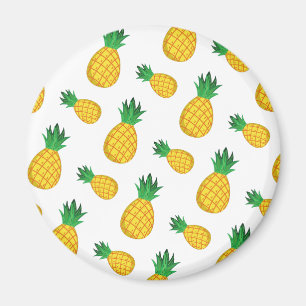 Pineapple Pattern Print Magnet