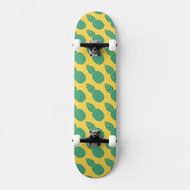 Pineapple Pattern Skateboard Deck (Front)