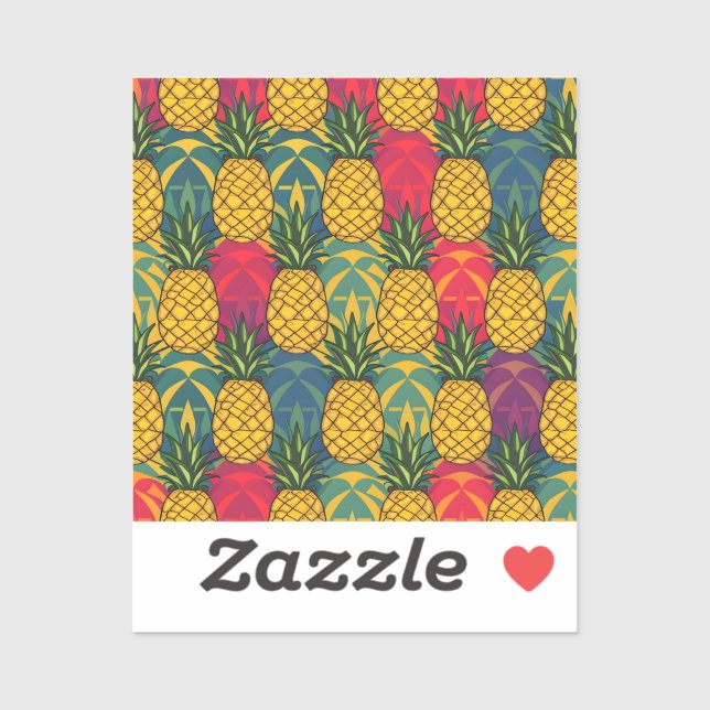 Pineapple Pattern  Sticker (Sheet)