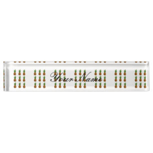 pineapple pattern Thunder_Cove Desk Name Plate