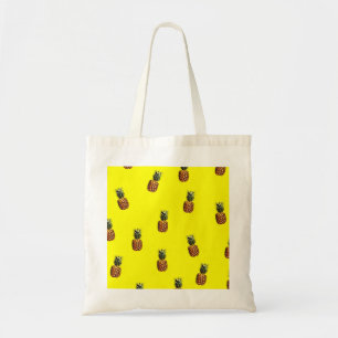 pineapple pattern tote bag