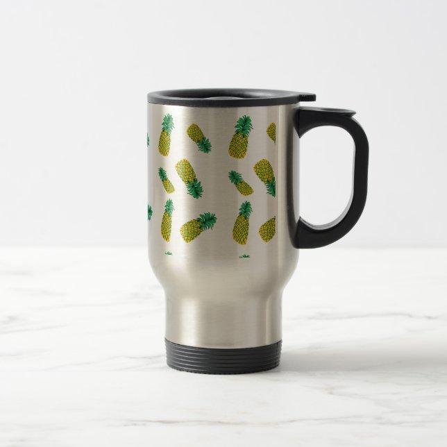 Pineapple Pattern Travel Mug (Right)