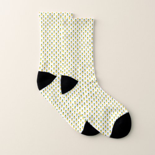 Pineapple Pattern Tropical Fruit Socks