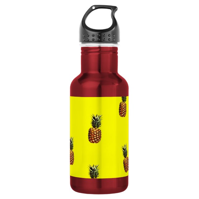 pineapple pattern water bottle (Front)