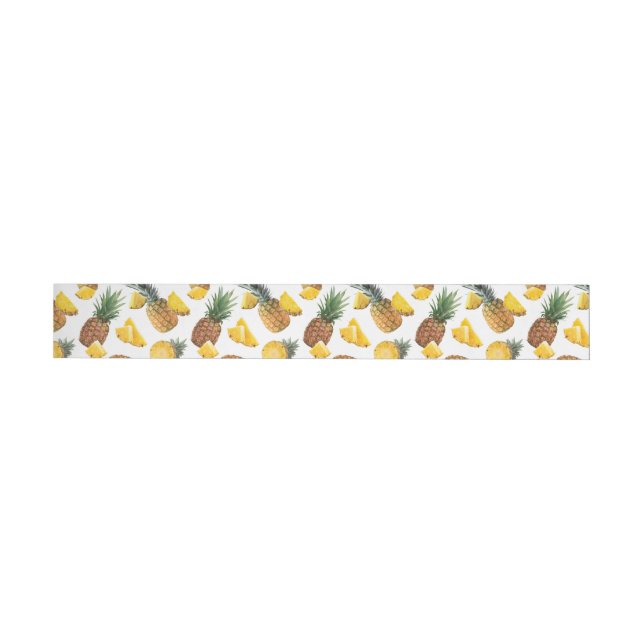 Pineapple Pattern Wrap Around Address Label (Individual)