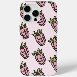 Pineapple Pattern Y2K Retro Funky iPhone 15 Pro Max Case