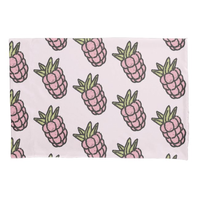 Pineapple Pattern Y2K Retro Funky Pillow Case (Front)