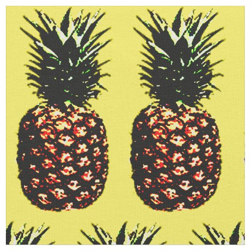 Pineapple patterned fabric
