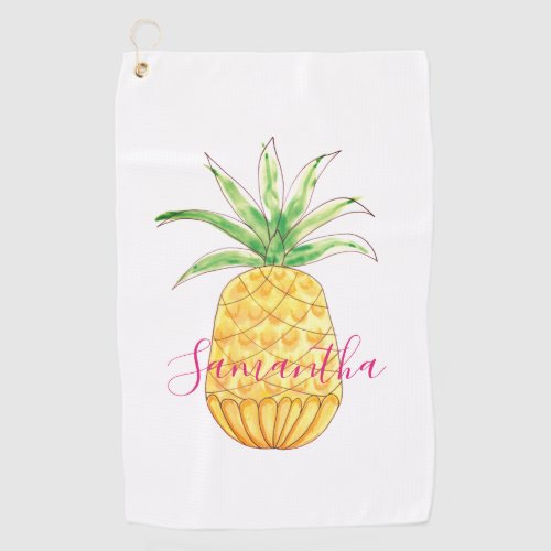 Pineapple Personalized Golf Towel