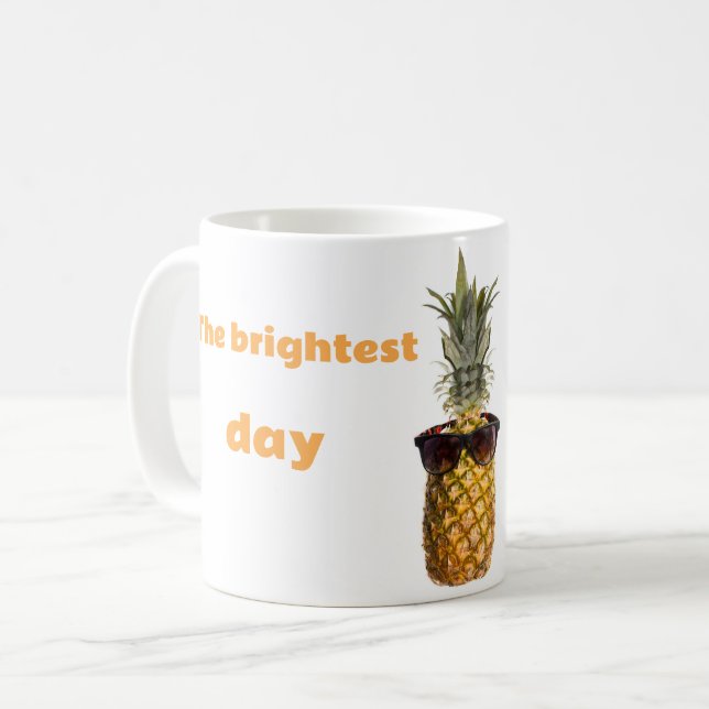 Pineapple Personalized Name Coffee Mug (Front Left)