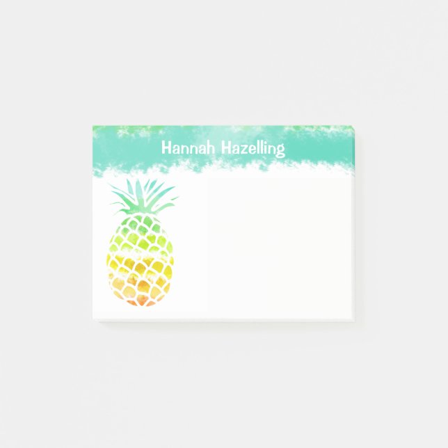 Pineapple Personalized Note Pad (Front)