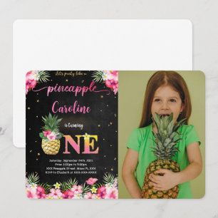 Pineapple Photo Invitation