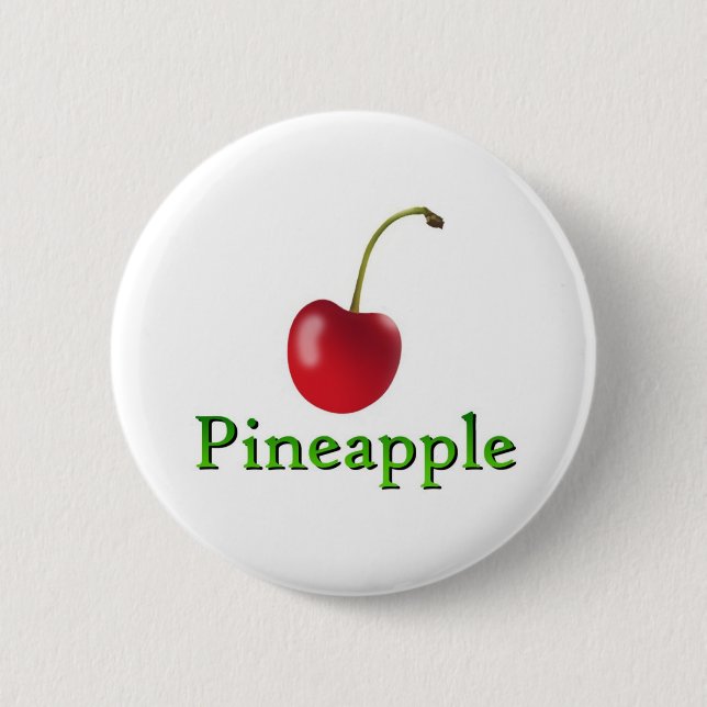 Pineapple Pinback Button (Front)