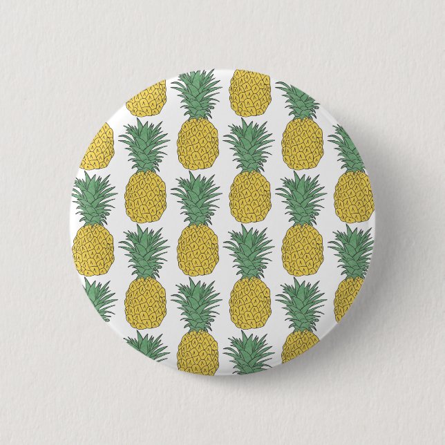 Pineapple Pinback Button (Front)