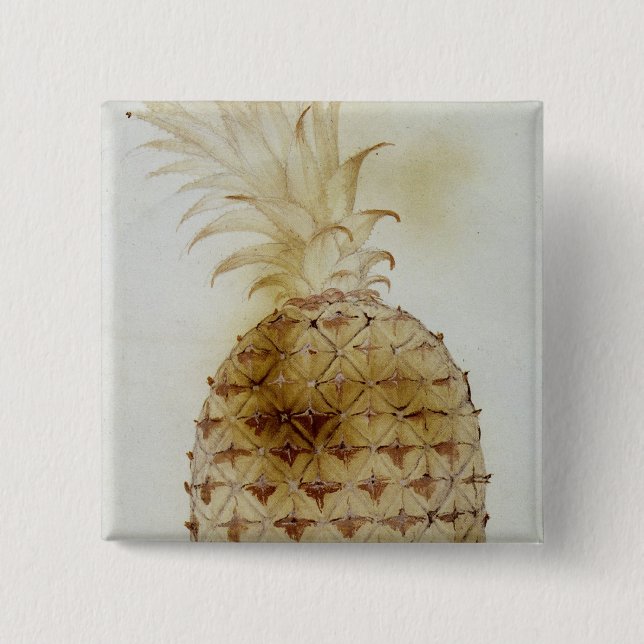 Pineapple Pinback Button (Front)