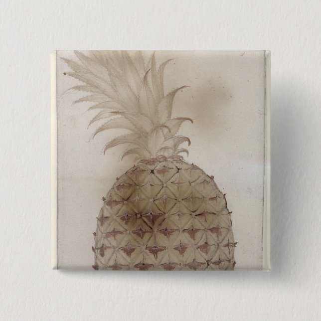 Pineapple, Pinback Button (Front)