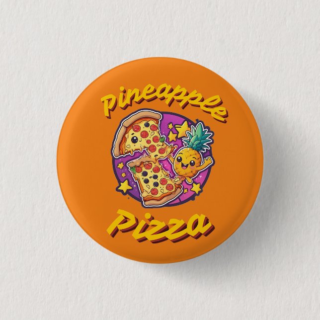 Pineapple Pizza Button (Front)
