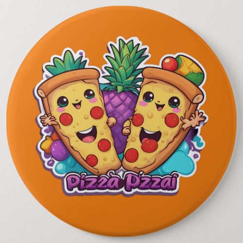 Pineapple Pizza Funny  Button