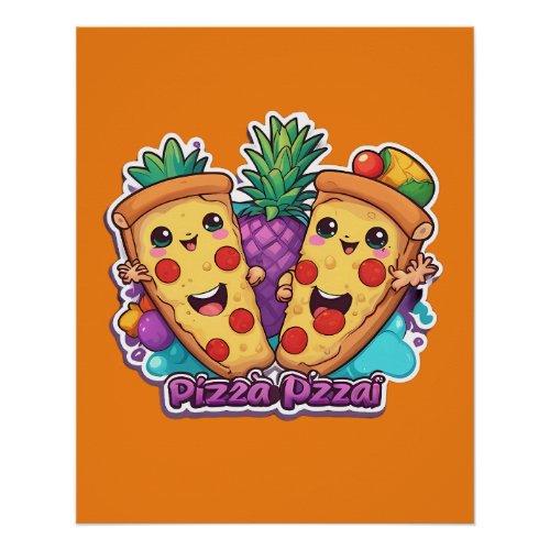 Pineapple Pizza Funny  Poster