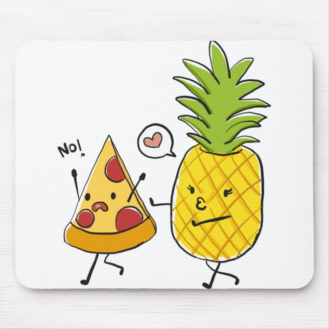 Pineapple pizza mouse pad (Front)
