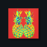 Pineapple Pop Art Canvas Print<br><div class="desc">2025</div>