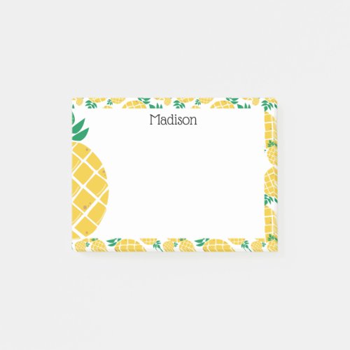 Pineapple Post It Notes