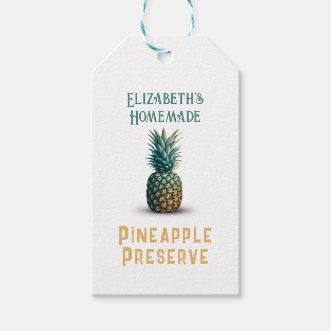 Pineapple Preserve Gift Tags (Front)