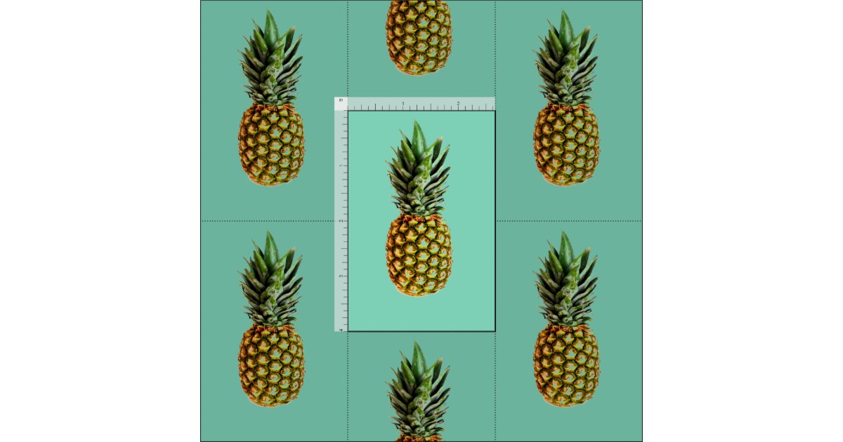 Pineapple print DIY textile fabric Zazzle
