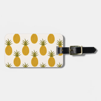 Pineapple Print Luggage Tag