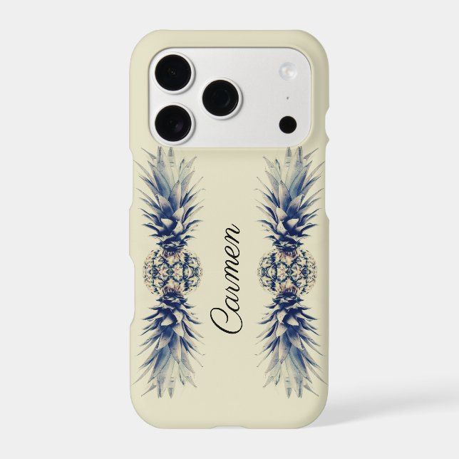 PineApple Retrolook  Iphone Case (Back)