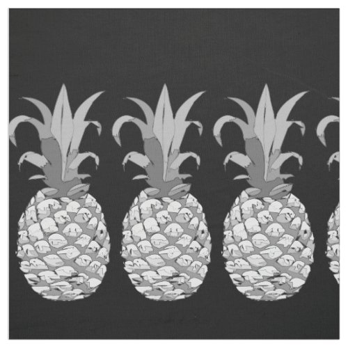 Pineapple Row Black and White on Your Color  ID239 Fabric