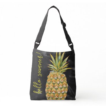 Pineapple/Sea Star large crossbody tote bag Pineapple/Sea Star large crossbody tote bag