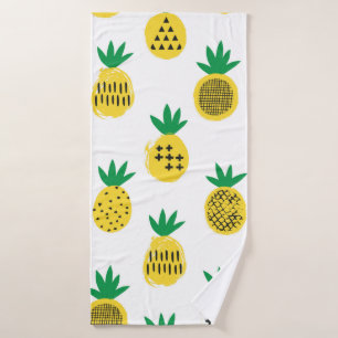 Pineapple seamless pattern. Kid design. Bath Towel